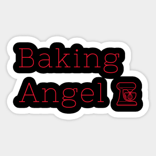 Baking Angel Sticker